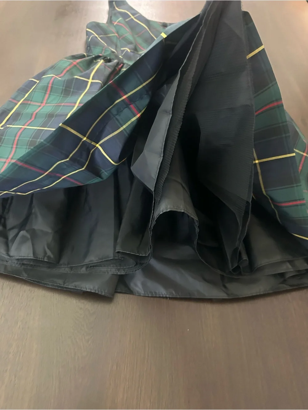 NWT Polo Ralph Lauren Girls Size 16 Preppy Green Plaid Tartan Holiday Dress